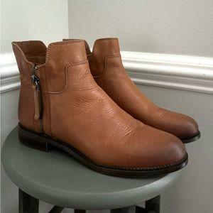 Franco Sarto Halford Women’s Ankle Booties. Size 10 Color Cognac.